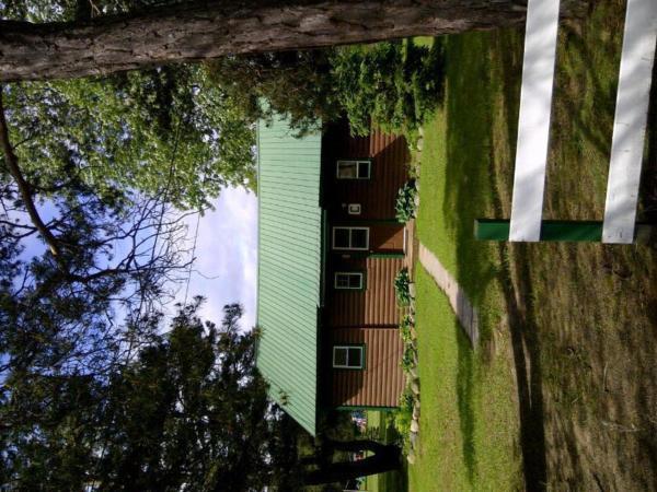 Logging Chain Lodge Cottage Resort Dwight Exterior foto